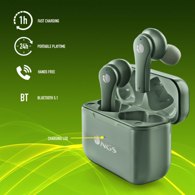 Handsfree Bluetooth NGS Artica Bloom Green
