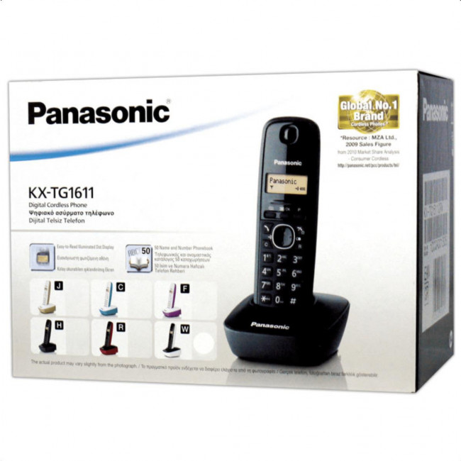 ΑΣΥΡΜΑΤΟ ΤΗΛ  PANASONIC KX-TG1611GRH Black