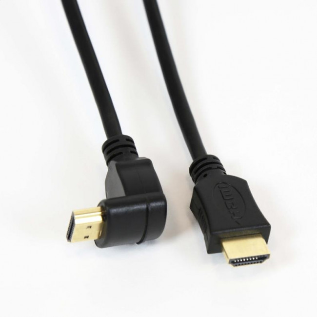 Καλώδιο HDMI Omega 1.4v M/M γωνία 3m