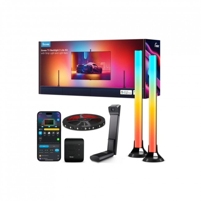 TV Backlight Govee H605A TV Backlight 3 Lite Kit With Strip Light & Light Bars 55" ~ 65"