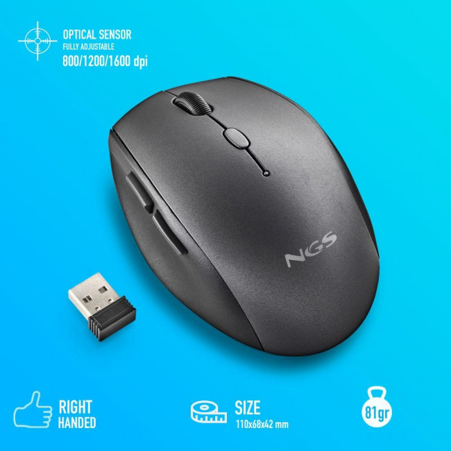 Mouse NGS Bee Silent Wireless Black