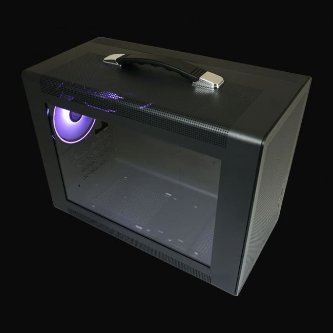 Case LC-Power Gaming 716MB Amplified X Mini ARGB Tempered Glass