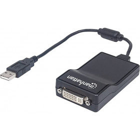 CONVERTER MANHATTAN USB 2.0 Male to DVI-Fem