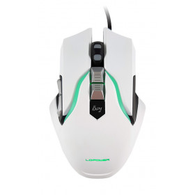 Mouse LC-Power m715w Gaming RGB Wired 3500dpi White