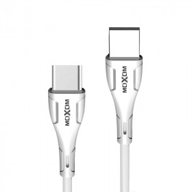 CABLE  USB-C male - USB-A male MOXOM Alien MX-CB54 USB 2.0 Λευκό 1m