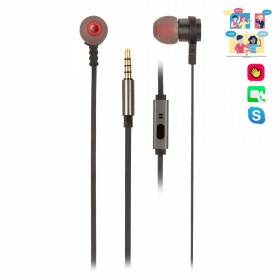 Ακουστικά Ενσύρματα NGS Cross Rally με λειτουργία Hands Free Graphite