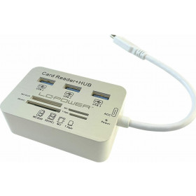 Docking Station LC-Power LC-HUB-C-CR Type C Card Reader + 3 x USB 3.0 Ports