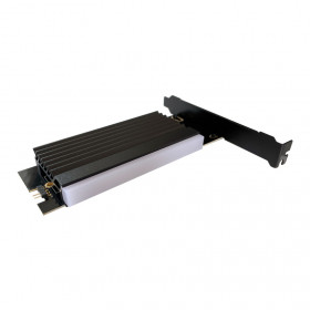 PCI-Card LC-POWER [LC-PCI-M2-NVME-ARGB] M.2 NVME SSD with heatsink & ARGB lighting