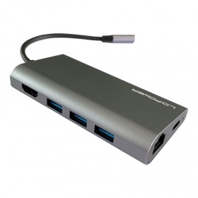 Docking Station LC-Power LC-HUB-C-MULTI-5 Type C with Card Reader,  PD, RJ45 & HDMI