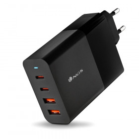 Φορτιστής NGS BUD 100W USB-C + USB-A Φορτιστής Τοίχου | GaN Power Adapter για Laptop/Tablet/Smartphone