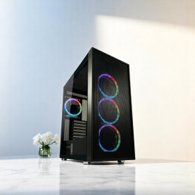 PC ATPC Gaming Desktop Ryzen 5 5500/16Gb/500Gb NVMe/RX6500 XT 8Gb/No OS/3y
