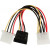 Adapter Valueline SATA to Molex Male + Molex Female 15cm