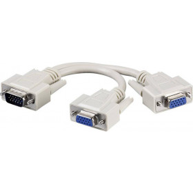 Extension Cable SVGA HD15 Male / HD15 Female with Ferrite Cores 5m Black