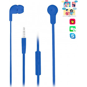 Ακουστικά Ενσύρματα NGS Cross Skip με λειτουργία Hands Free Blue