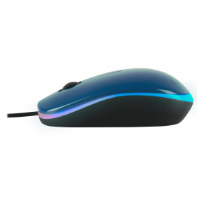 MOUSE NGS WIRED OPTICAL [ADDICT] BLUE WITH LED LIGHTS