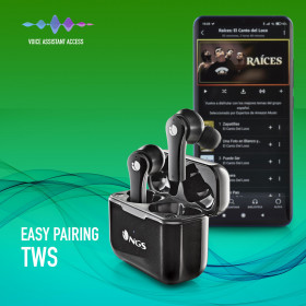 EARPHONE BT NGS [ARTICA BLOOM] BLACK TWS ANC