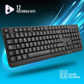 Keyboard NGS FUNKY V3 Multimedia with 12 HOT KEYS
