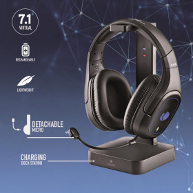 Gaming Headset NGS GHX-600 with LED and Charging Base