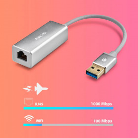 Adapter NGS [HACKER 3.0] USB 3.0 to Ethernet 1Gbps 15cm