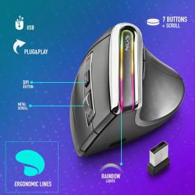 Mouse NGS Evo Karma Rechargeable Ergonomic Wireless