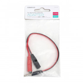Adapter Omega Jack 3.5mm to 2 x Jack 3.5mm