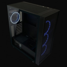 Case LC-Power Gaming 802B Black Wanderer X Midi ARGB Tempered Glass
