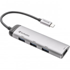 Hub Verbatim USB-C™ to Four port USB 3.2 Gen 1