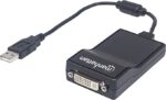 CONVERTER MANHATTAN USB 2.0 Male to DVI-Fem