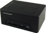 Docking Station LC-Power LC-DOCK-U3-HUB 2 x 2,5"/3,5" + Card Reader - 1 x USB 3.0