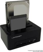 Docking Station LC-Power LC-DOCK-U3-HUB 2 x 2,5"/3,5" + Card Reader - 1 x USB 3.0 - Image 3