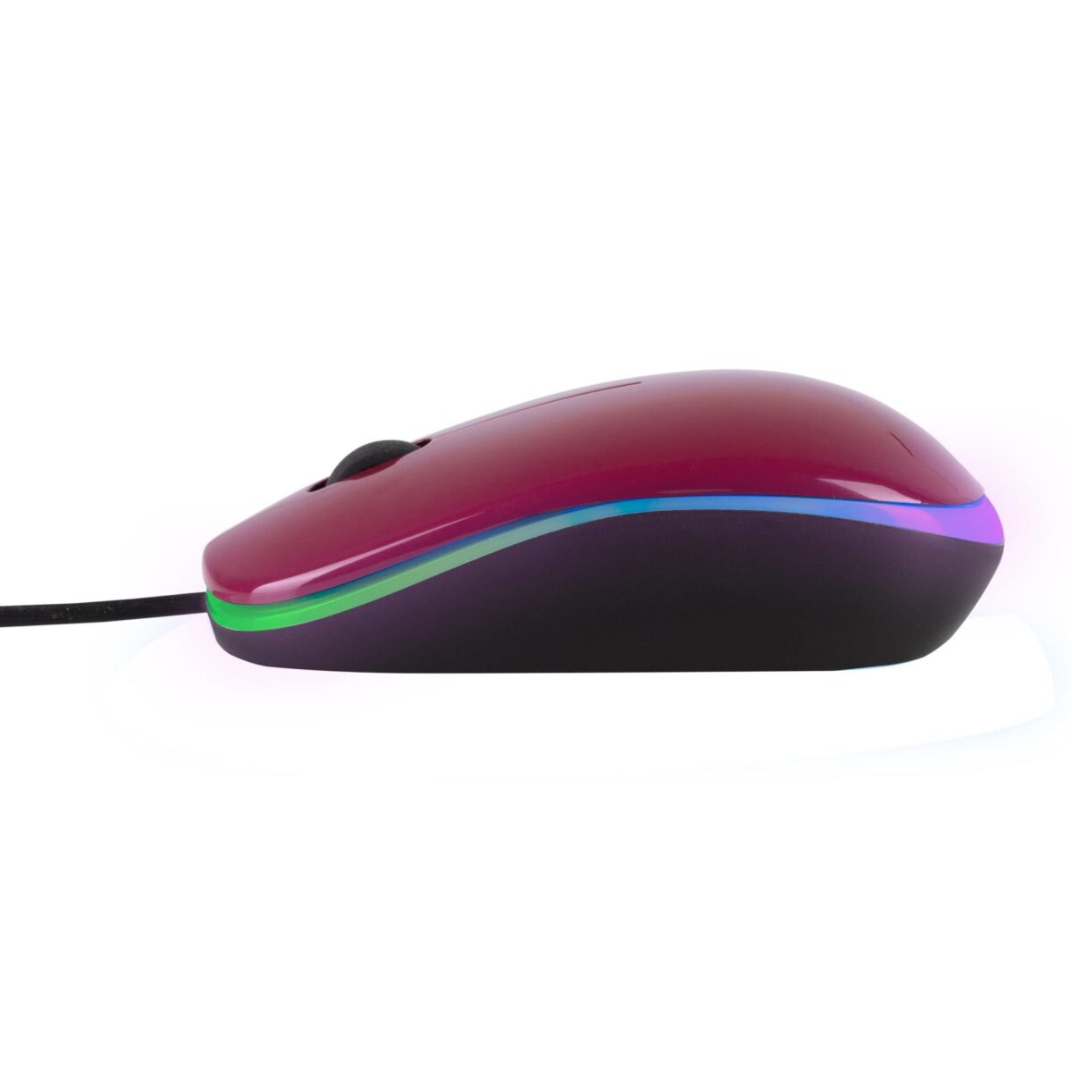 MOUSE NGS WIRED OPTICAL [ADDICT] MAROON WITH LED LIGHTS - Image 5