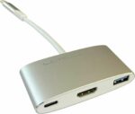 Docking Station LC-Power LC-HUB-C-MULTI-4 Type C with USB 3.0, HDMI and PD