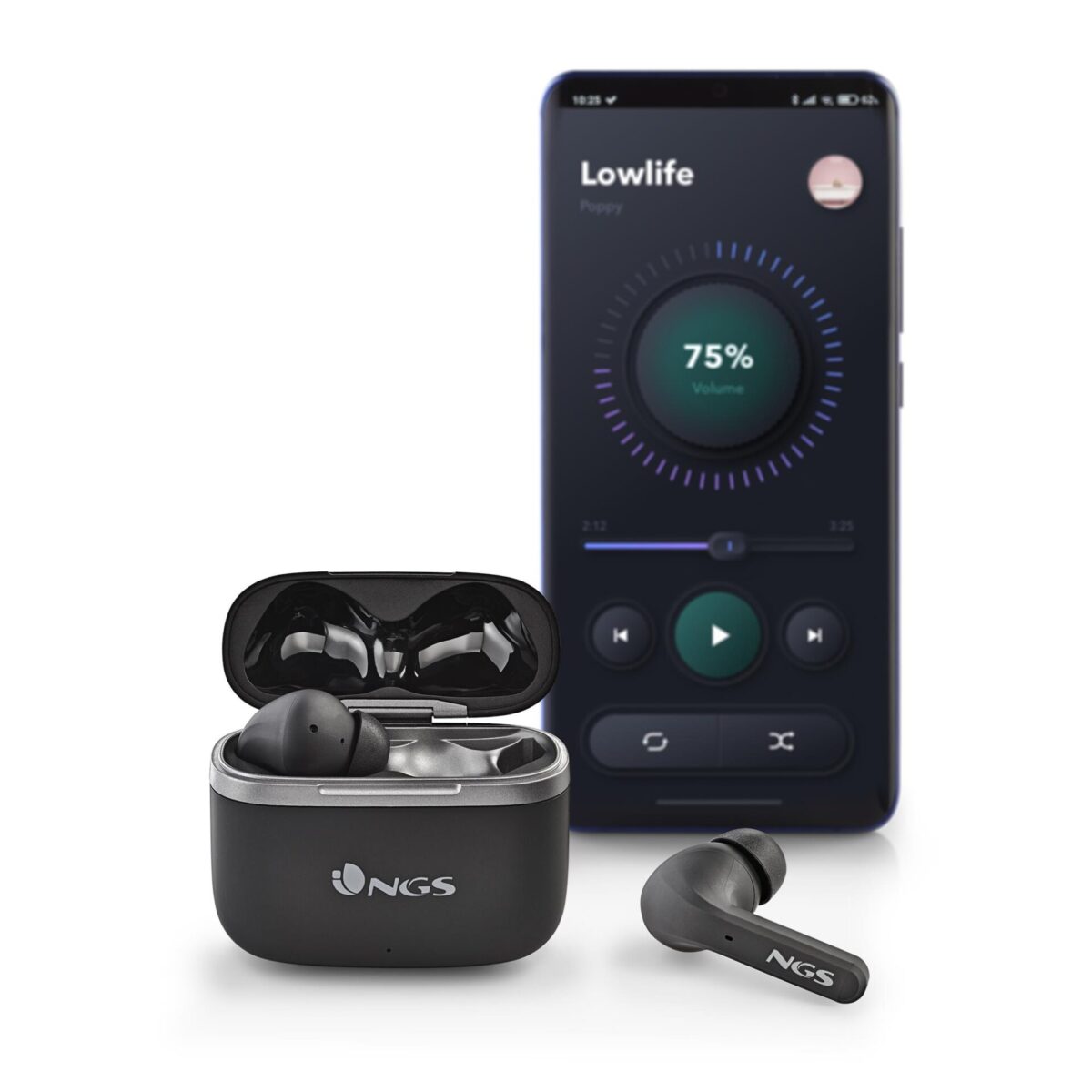 EARPHONE BT NGS [ARTICA CROWN] BLACK TWS - Image 2