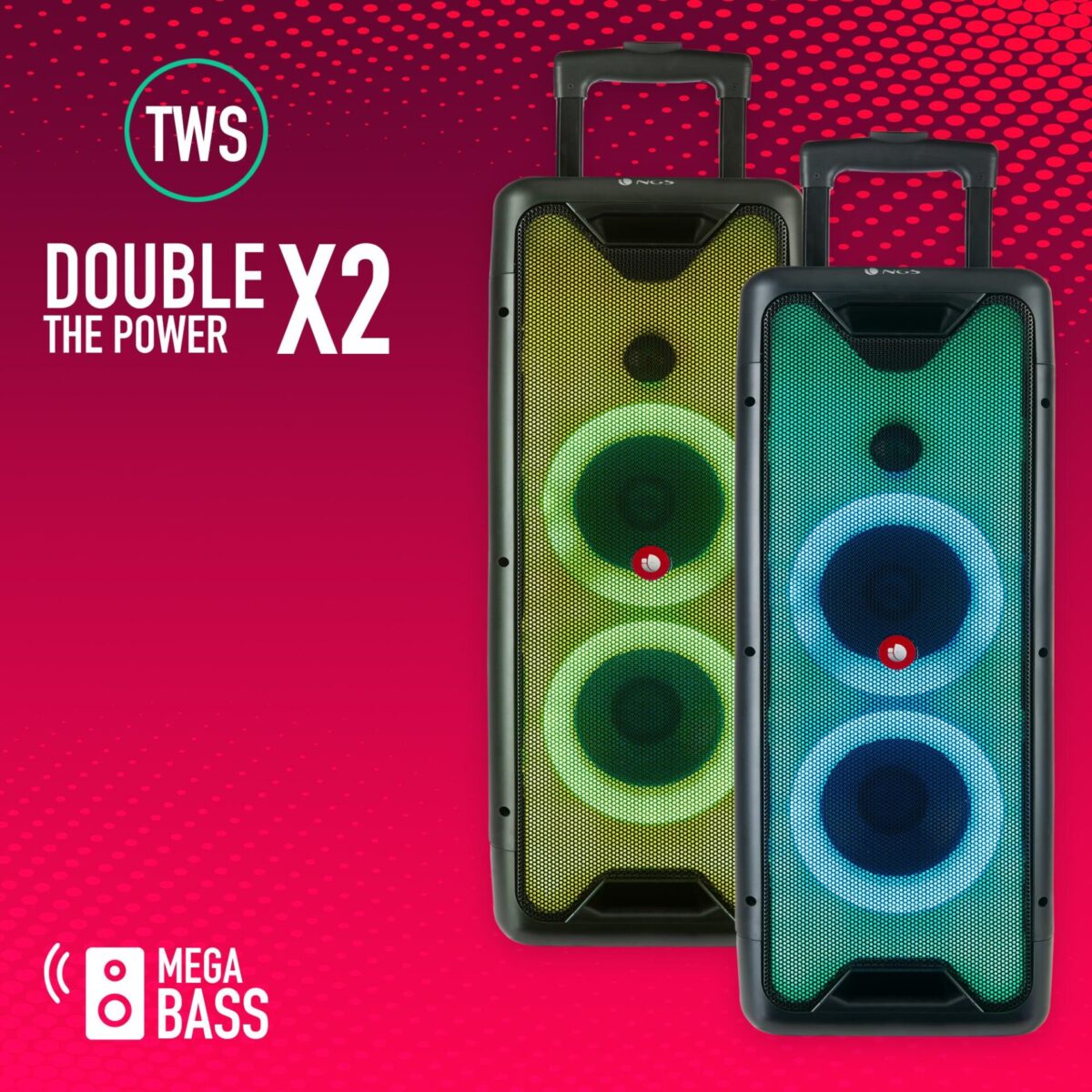 Bluetooth Speaker PORTABLE NGS [WILD RAVE 1] 200W - Image 4