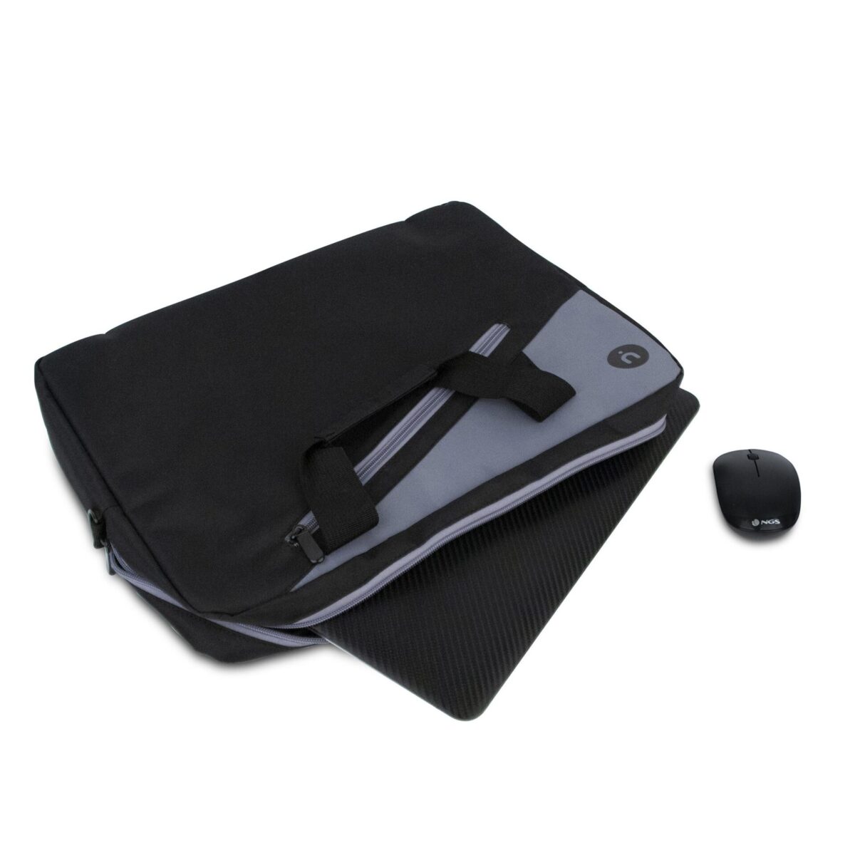 Τσάντα Laptop NGS Monray Master Kit Ginger Black + Mouse Fog Black - Image 4