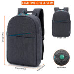 Τσάντα Laptop Kingslong Urban Series 15.6" Backpack Dark Blue - Image 3