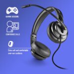 HEADSET NGS VOX605 USB-C with VOLUME CONTROL and USB-A adaptor - Image 4