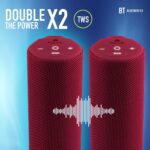 Bluetooth Speaker NGS [ROLLER REEF] 20W IP67 WATERPROOF TWS/AUX IN 20h BATTERY Red - Image 5