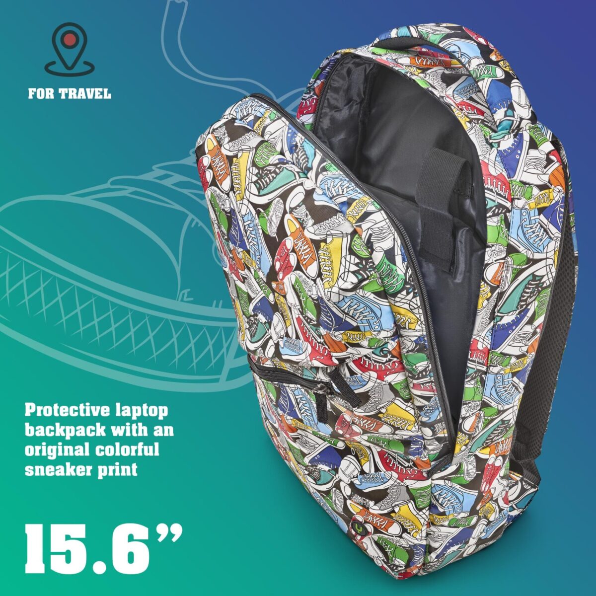 Τσάντα Backpack Laptop NGS Sacks Trainers 15.6" - Image 3