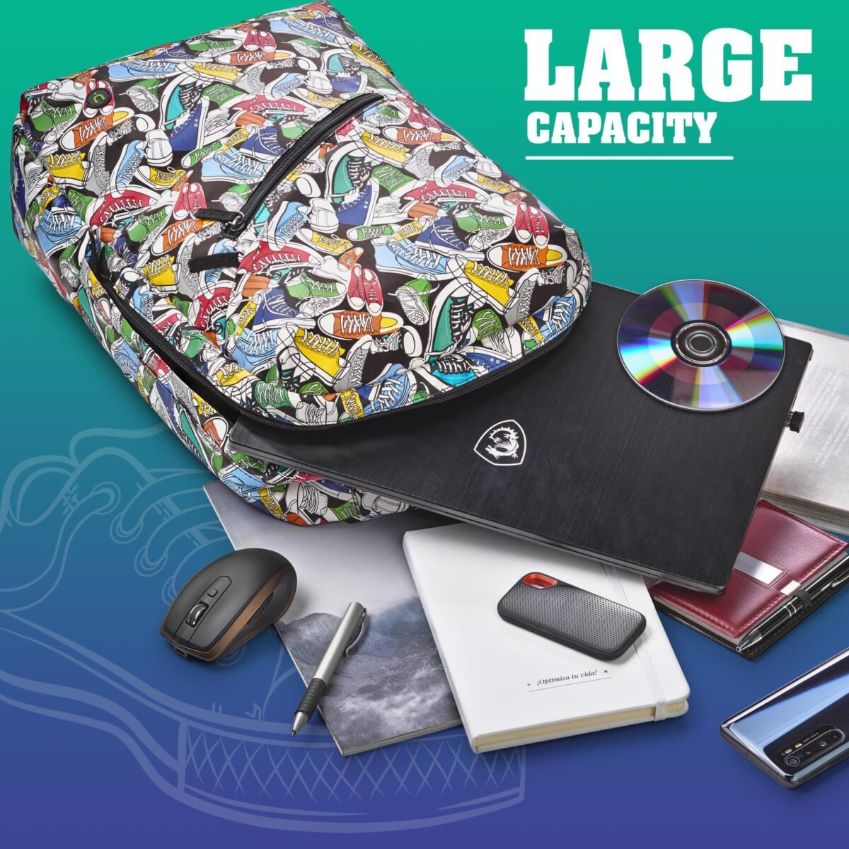Τσάντα Backpack Laptop NGS Sacks Trainers 15.6" - Image 5