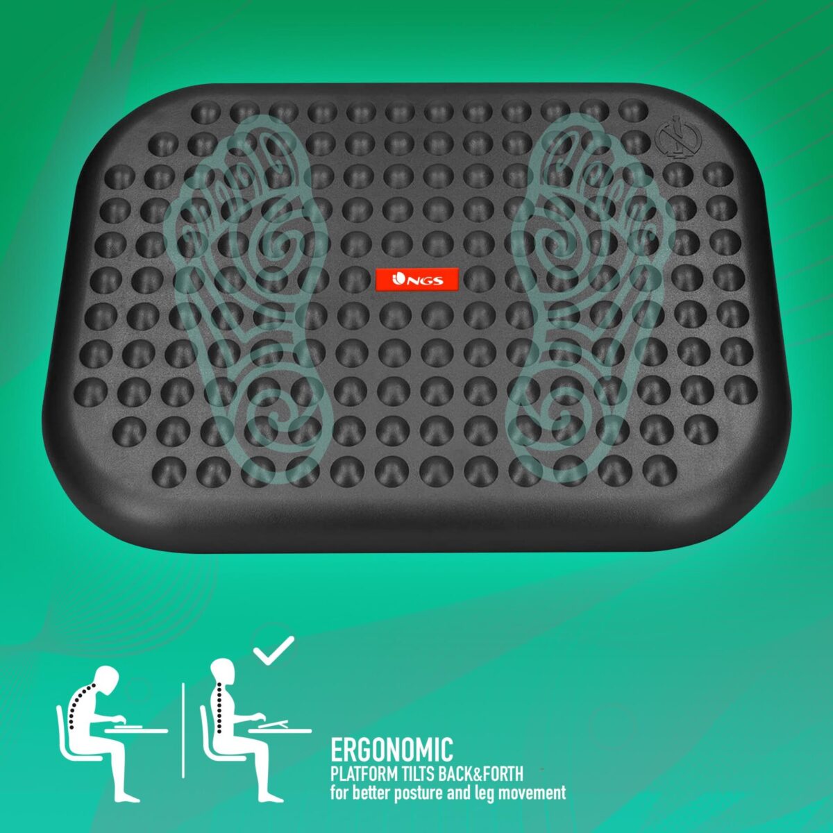 FOOT REST NGS FOOTNEST ERGONOMIC & ADJUSTABLE FOOT SUPPORT - Image 4