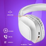 Ακουστικά BT NGS Artica Wrath Hands Free Line-in White - Image 4