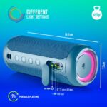 Bluetooth Speaker NGS Roller Furia 2 30W IPX7 HF/FM/USB/TF/AUX IN/9H TWS Blue - Image 3