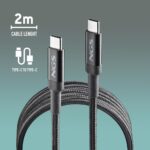 Καλώδιο Φόρτισης NGS KNOT 100W-2 – 2 Μέτρα / USB-C σε USB-C / 100W PD - Image 3