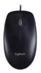MOUSE LOGITECH WIRED OPTICAL USB B100 Black